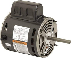 US Motors - 1/2 hp, ODP Enclosure, Auto Thermal Protection, 1,100 RPM, 115/230 Volt, 60 Hz, Industrial Electric AC/DC Motor - Size 48 Frame, Stud Mount, 1 Speed, Ball Bearings, 6.2/3.1 Full Load Amps, B Class Insulation, CW Lead End - USA Tool & Supply