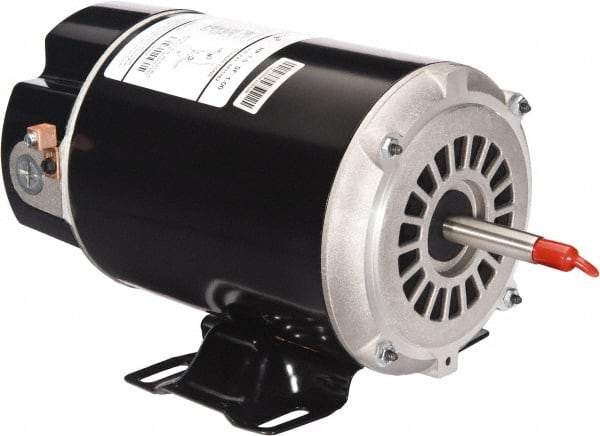 US Motors - 1 hp, ODP Enclosure, Auto Thermal Protection, 3,450 RPM, 115 Volt, 60 Hz, Industrial Electric AC/DC Motor - Size 48 Frame, Thru Bolt Mount, 1 Speed, Ball/SAB Bearings, 10.0 Full Load Amps, B Class Insulation, CCW Drive End - USA Tool & Supply