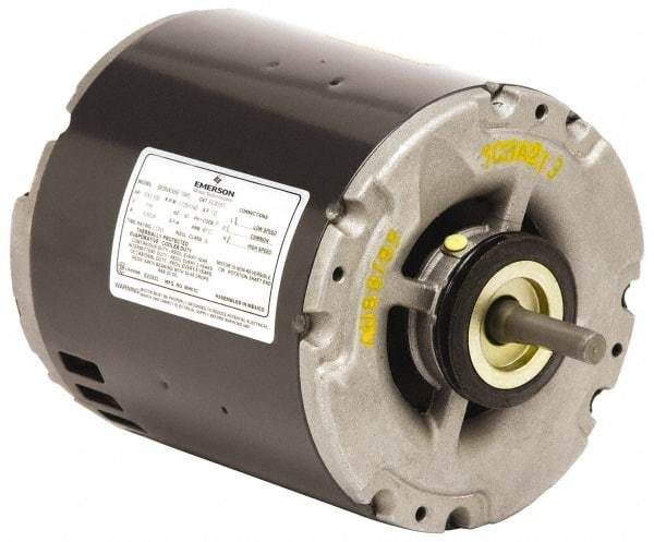 US Motors - 1/2 hp, ODP Enclosure, Auto Thermal Protection, 1,725 RPM, 230 Volt, 60 Hz, Industrial Electric AC/DC Motor - Size 56 Frame, Hub Mount, 2 Speed, Sleeve Bearings, 4.5 Full Load Amps, B Class Insulation, CCW Lead End - USA Tool & Supply