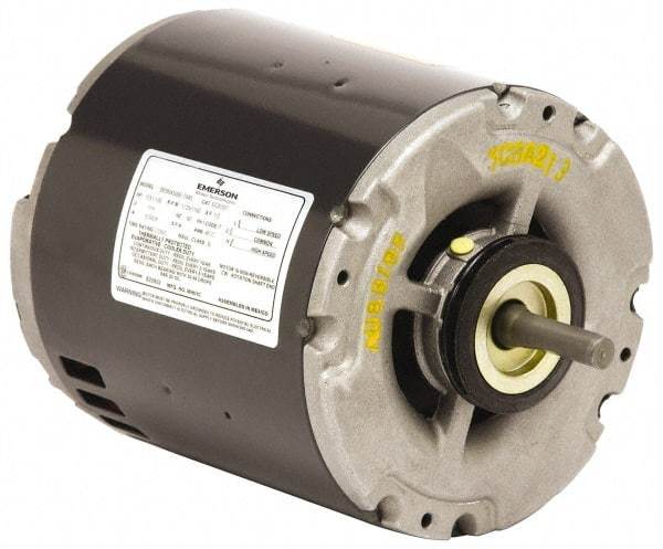 US Motors - 1/3 hp, ODP Enclosure, Auto Thermal Protection, 1,725 RPM, 115 Volt, 60 Hz, Industrial Electric AC/DC Motor - Size 56 Frame, Ring Mount, 1 Speed, Sleeve Bearings, 5.6 Full Load Amps, B Class Insulation, CCW Lead End - USA Tool & Supply