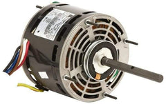 US Motors - 1/6 hp, ODP Enclosure, Auto Thermal Protection, 1,050 RPM, 115 Volt, 60 Hz, Industrial Electric AC/DC Motor - Size 42 Frame, Hub Mount, 1 Speed, SAB/Sleeve Bearings, 5.2 Full Load Amps, A Class Insulation, CW Drive End - USA Tool & Supply