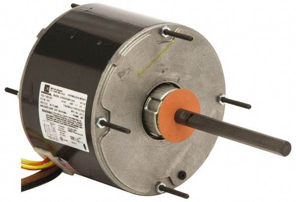 US Motors - 1/15 hp, TEAO Enclosure, Auto Thermal Protection, 1,050 RPM, 208-230 Volt, 60 Hz, Industrial Electric AC/DC Motor - Size 48 Frame, Special Mount, 1 Speed, Sleeve Bearings, 0.5 Full Load Amps, B Class Insulation, CCW Lead End - USA Tool & Supply