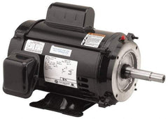 US Motors - 7-1/2 hp, ODP Enclosure, 3,480 RPM, 230 Volt, 60 Hz, Industrial Electric AC/DC Motor - Size 213 Frame, Horizontal-Footed Mount, 1 Speed, Ball Bearings, 30.4 Full Load Amps, F Class Insulation - USA Tool & Supply