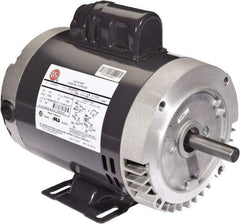 US Motors - 1/2 hp, ODP Enclosure, Auto Thermal Protection, 1,725 RPM, 115/208-230 Volt, 60 Hz, Industrial Electric AC/DC Motor - Size 56 Frame, J-Face/Base Mount, 1 Speed, Ball Bearings, 8.9/4.4-4.5 Full Load Amps, B Class Insulation, CCW Drive End - USA Tool & Supply