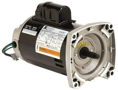 US Motors - 3/4 hp, ODP Enclosure, Auto Thermal Protection, 3,450 RPM, 115/230 Volt, 60 Hz, Industrial Electric AC/DC Motor - Size 56 Frame, Square Flange Mount, 1 Speed, Ball Bearings, 11.6/5.8 Full Load Amps, B Class Insulation, CCW Drive End - USA Tool & Supply