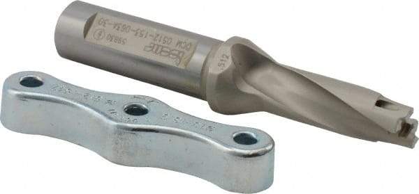 Iscar - 0.512 to 0.528" Diam, 3xD, 1.53" Max Depth, 5/8" Shank Diam, 4.11" OAL, Replaceable Tip Drill - IDI-SG, IDI-SK Insert, DCM Toolholder, Series ChamDrill - USA Tool & Supply