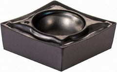 Iscar - CCGT2-0 SM Grade IC907 Carbide Turning Insert - TiN/TiAlN Finish, 80° Diamond, 1/4" Inscr Circle, 3/32" Thick, 0.008" Corner Radius - USA Tool & Supply