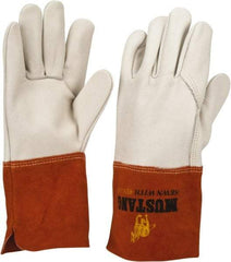 MCR Safety - Size M Unlined Leather Welding Glove - Wing Thumb - USA Tool & Supply