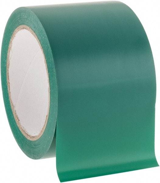 NMC - Green Solid Color Vinyl Tape - 3" Wide x 108' Long x 0.002" Thick, General Traffic - USA Tool & Supply