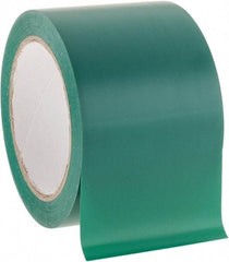 NMC - Green Solid Color Vinyl Tape - 3" Wide x 108' Long x 0.002" Thick, General Traffic - USA Tool & Supply