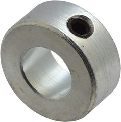 Climax Metal Products - 1/2" Bore, Steel, Set Screw Shaft Collar - 1" Outside Diam, 7/16" Wide - USA Tool & Supply