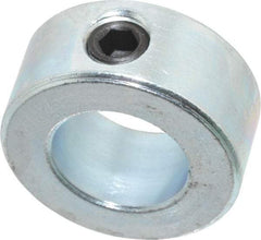 Climax Metal Products - 5/8" Bore, Steel, Set Screw Shaft Collar - 1-1/8" Outside Diam, 1/2" Wide - USA Tool & Supply