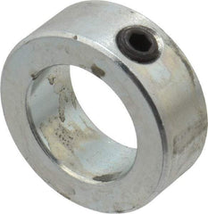 Climax Metal Products - 15/16" Bore, Steel, Set Screw Shaft Collar - 1-1/2" Outside Diam, 9/16" Wide - USA Tool & Supply