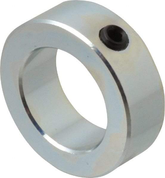 Climax Metal Products - 1-7/16" Bore, Steel, Set Screw Shaft Collar - 2-1/4" Outside Diam, 3/4" Wide - USA Tool & Supply