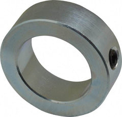 Climax Metal Products - 1-1/2" Bore, Steel, Set Screw Shaft Collar - 2-1/4" Outside Diam, 3/4" Wide - USA Tool & Supply