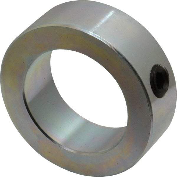 Climax Metal Products - 1-3/4" Bore, Steel, Set Screw Shaft Collar - 2-5/8" Outside Diam, 7/8" Wide - USA Tool & Supply