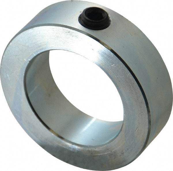 Climax Metal Products - 1-15/16" Bore, Steel, Set Screw Shaft Collar - 3" Outside Diam, 7/8" Wide - USA Tool & Supply