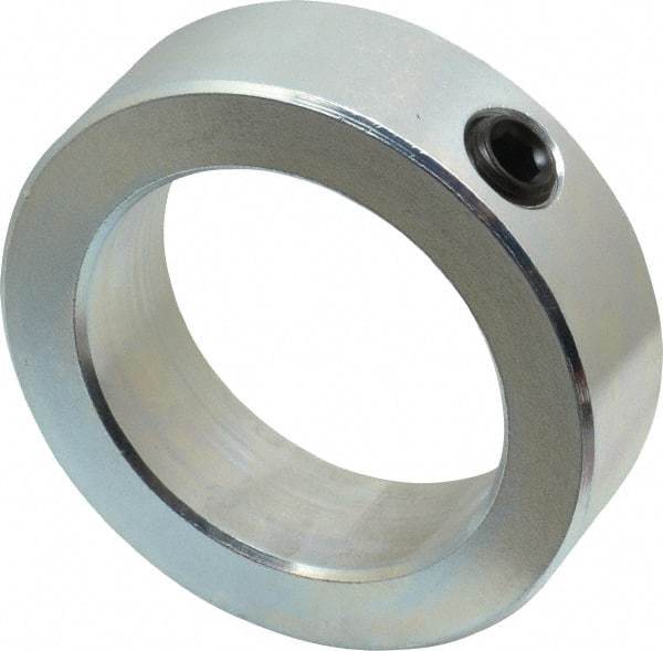 Climax Metal Products - 2-1/4" Bore, Steel, Set Screw Shaft Collar - 3-1/4" Outside Diam, 15/16" Wide - USA Tool & Supply