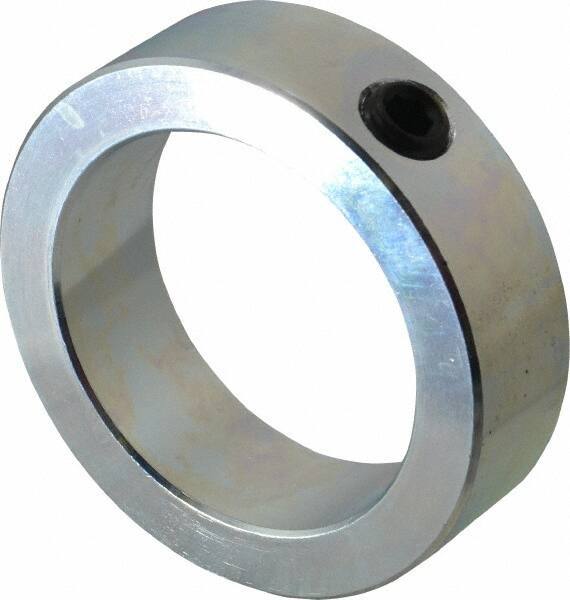 Climax Metal Products - 2-3/8" Bore, Steel, Set Screw Shaft Collar - 3-1/4" Outside Diam, 15/16" Wide - USA Tool & Supply