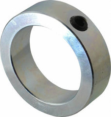 Climax Metal Products - 2-3/8" Bore, Steel, Set Screw Shaft Collar - 3-1/4" Outside Diam, 15/16" Wide - USA Tool & Supply