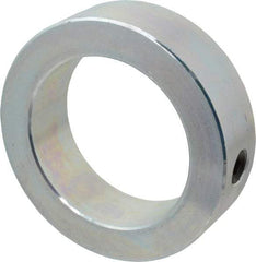 Climax Metal Products - 2-7/16" Bore, Steel, Set Screw Shaft Collar - 3-1/2" Outside Diam, 1" Wide - USA Tool & Supply