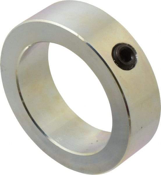 Climax Metal Products - 2-1/2" Bore, Steel, Set Screw Shaft Collar - 3-1/2" Outside Diam, 1" Wide - USA Tool & Supply