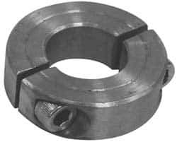 Climax Metal Products - 11/16" Bore, Steel, Two Piece Clamp Collar - 1-3/8" Outside Diam - USA Tool & Supply