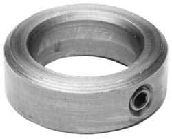 Climax Metal Products - 14mm Bore, Stainless Steel, Set Screw Shaft Collar - 1" Outside Diam - USA Tool & Supply