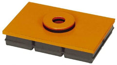 Mason Ind. - 8" Long x 8" Wide x 1" Thick, Neoprene & Steel, Machinery Leveling Pad & Mat - 3,200 Lb Max Load - USA Tool & Supply
