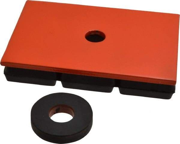 Mason Ind. - 6" Long x 4" Wide x 1" Thick, Neoprene & Steel, Machinery Leveling Pad & Mat - 1,200 Lb Max Load - USA Tool & Supply