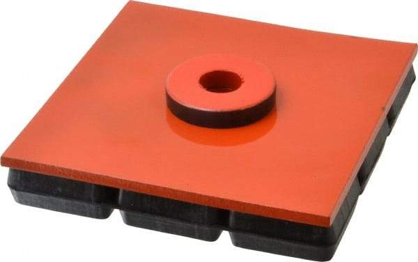 Mason Ind. - 6" Long x 6" Wide x 1" Thick, Neoprene & Steel, Machinery Leveling Pad & Mat - 1,800 Lb Max Load - USA Tool & Supply