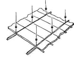 Mason Ind. - 60 to 155 Lb Capacity, Vibration Control Hanger - 1-1/4" Wide, White - USA Tool & Supply