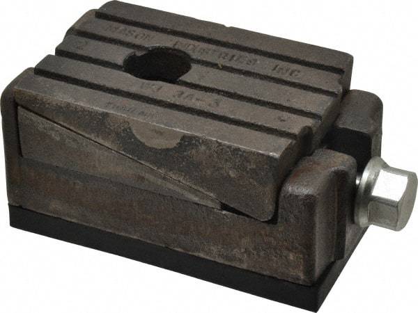 Mason Ind. - 15,000 Lb Capacity, 3-1/2 Wide x 6" Long, 1/2" Pad, Wedge Jack - 1/4" Rise - USA Tool & Supply
