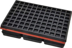 Mason Ind. - 6" Long x 4" Wide x 1-1/4" Thick, Neoprene & Steel, Machinery Leveling Pad & Mat - 1,200 Lb Max Load - USA Tool & Supply