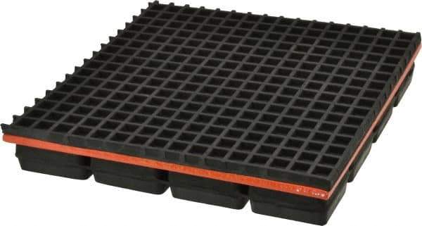 Mason Ind. - 8" Long x 8" Wide x 1-1/4" Thick, Neoprene & Steel, Machinery Leveling Pad & Mat - 3,200 Lb Max Load - USA Tool & Supply
