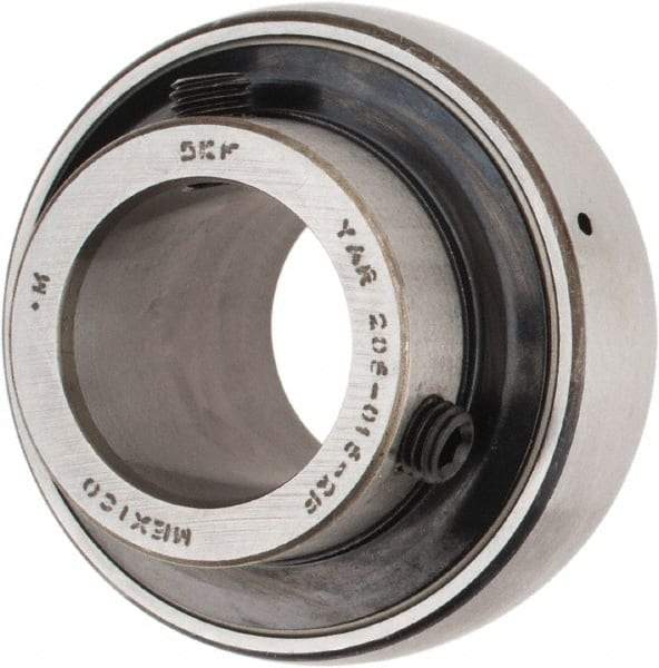 SKF - 15/16" ID x 2.0472" OD, 2,430 Lb Dynamic Capacity, Insert Bearing Insert Bearing - 0.5906" Race Width, 1,750 Lb Static Capacity - USA Tool & Supply