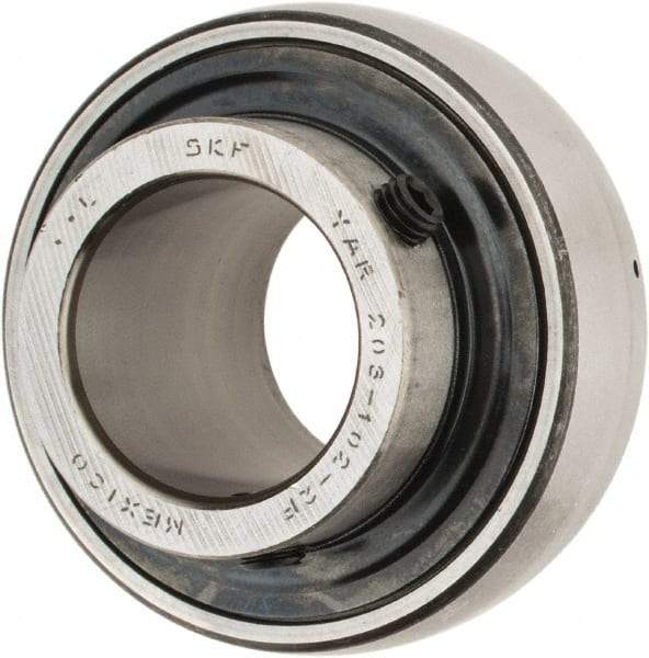 SKF - 1-1/8" ID x 2.4409" OD, 3,380 Lb Dynamic Capacity, Insert Bearing Insert Bearing - 0.7087" Race Width, 2,520 Lb Static Capacity - USA Tool & Supply