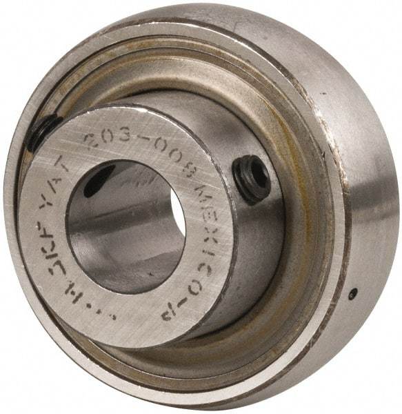 SKF - 1/2" ID x 1.5748" OD, 1,650 Lb Dynamic Capacity, Insert Bearing Insert Bearing - 0.4724" Race Width, 1,070 Lb Static Capacity - USA Tool & Supply