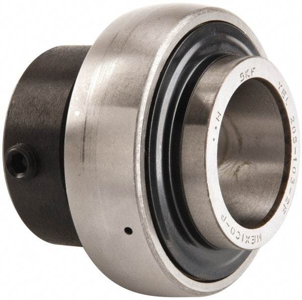 SKF - 1-3/16" ID x 2.4409" OD, 3,380 Lb Dynamic Capacity, Insert Bearing Insert Bearing - 0.7087" Race Width, 2,520 Lb Static Capacity - USA Tool & Supply