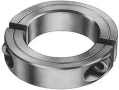 Climax Metal Products - 38mm Bore, Steel, Two Piece Shaft Collar - 2-3/8" Outside Diam - USA Tool & Supply
