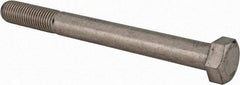 Value Collection - 7/8-9 UNC, 9" Length Under Head Hex Head Cap Screw - Partially Threaded, Grade 316 Stainless Steel, Uncoated, 9/16" Hex - USA Tool & Supply