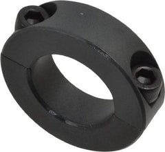 Made in USA - 1" Bore, Steel, Two Piece Shaft Collar - 1-3/4" Outside Diam, 1/2" Wide - USA Tool & Supply