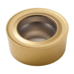 Seco - RCMT10T3M0 F2 Grade TS2000 Carbide Turning Insert - TiAlN/TiN Finish, Round, 10mm Inscr Circle, 5/32" Thick - USA Tool & Supply