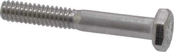 Value Collection - 1/4-20 UNC, 1-3/4" Length Under Head Hex Head Cap Screw - Partially Threaded, Grade 316 Stainless Steel, Uncoated, 7/16" Hex - USA Tool & Supply