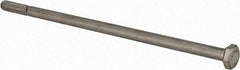 Value Collection - 1/4-20 UNC, 6" Length Under Head Hex Head Cap Screw - Partially Threaded, Grade 316 Stainless Steel, Uncoated, 7/16" Hex - USA Tool & Supply