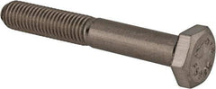 Value Collection - 1/4-28 UNF, 1-3/4" Length Under Head Hex Head Cap Screw - Partially Threaded, Grade 316 Stainless Steel, Uncoated, 7/16" Hex - USA Tool & Supply