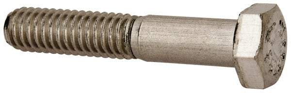 Value Collection - 5/16-18 UNC, 1-3/4" Length Under Head Hex Head Cap Screw - Partially Threaded, Grade 316 Stainless Steel, Uncoated, 1/2" Hex - USA Tool & Supply