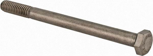Value Collection - 5/16-18 UNC, 4" Length Under Head Hex Head Cap Screw - Partially Threaded, Grade 316 Stainless Steel, Uncoated, 1/2" Hex - USA Tool & Supply
