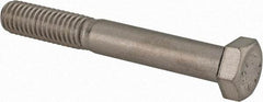 Value Collection - 3/8-16 UNC, 2-3/4" Length Under Head Hex Head Cap Screw - Partially Threaded, Grade 316 Stainless Steel, Uncoated, 9/16" Hex - USA Tool & Supply