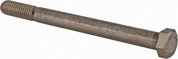 Value Collection - 3/8-16 UNC, 4-1/2" Length Under Head Hex Head Cap Screw - Partially Threaded, Grade 316 Stainless Steel, Uncoated, 9/16" Hex - USA Tool & Supply